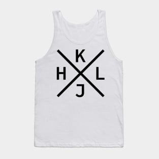 HJKL Design for Programmers Using vi/Vim - Black Graphic Tank Top